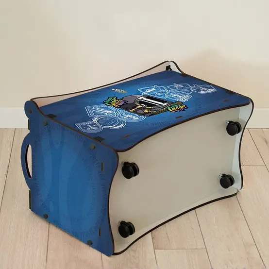 DIY Children Wooden Toy Storage Chest Box with Lid Wooden Toy Box with Wheels Kids Toy Bin Children Room Organizer