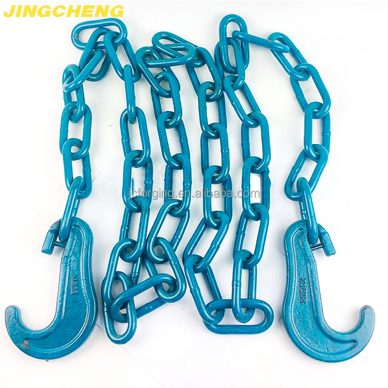 Grade 70 heavy duty alloy steel welded zinc plated galvanized cargo lashing binding transport chain
