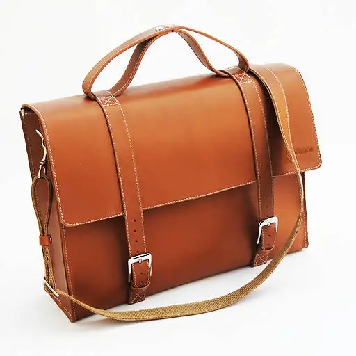 Laptop Briefcase Computer Case Leather Women Messenger Bag