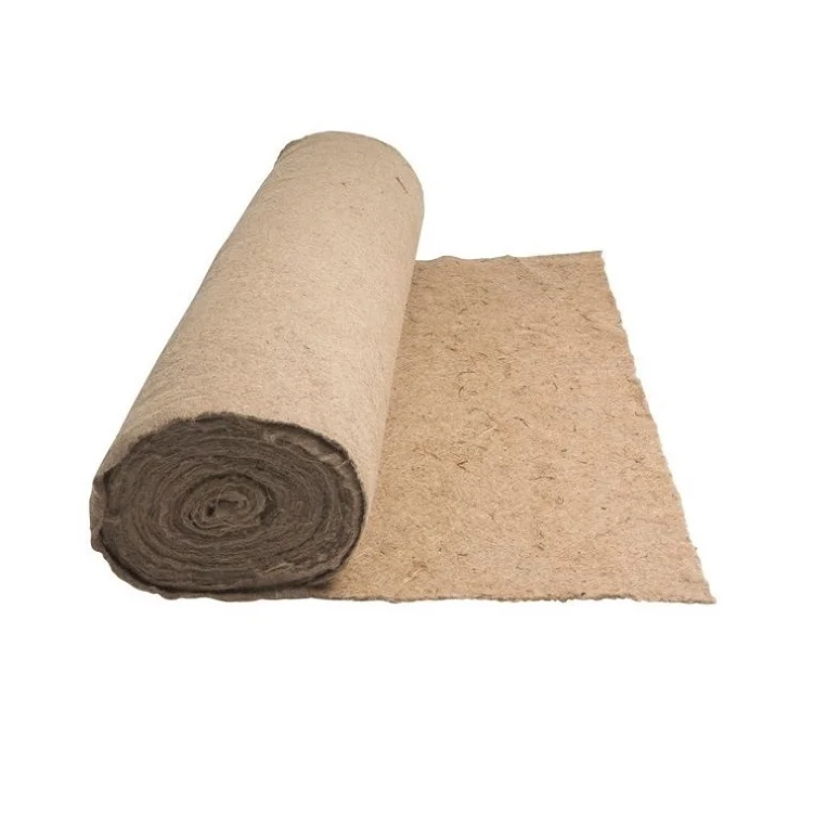 Standard Quality Jute Felt made of Needle Punched Jute Fibers Used for Thermal Insulation Packaging for Export from India