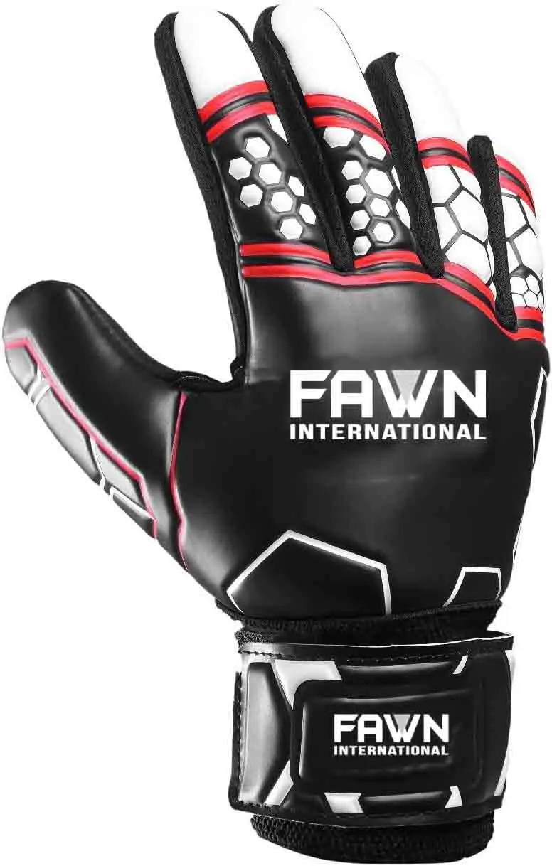 Soccer Football Goalie Goalkeeper Gloves for Kids, Youth Boys Junior with Double Wrist Protection Strong Anti Slip Grip