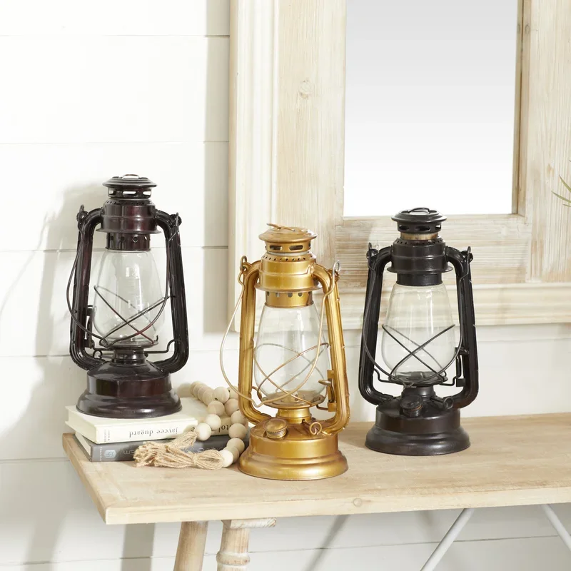 Best in category Indian supplies wholesale low MOQ and price many colors and shapes Vintage Tea Light Iron Lantern for garden