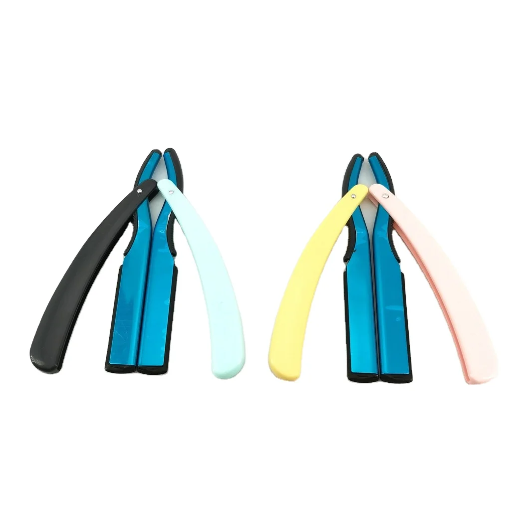Manual Shaving Razor 4 Colors Men Razor High Quality Professional Barber Hair Cut Razor Change 77 Blade Type Shaving Knife