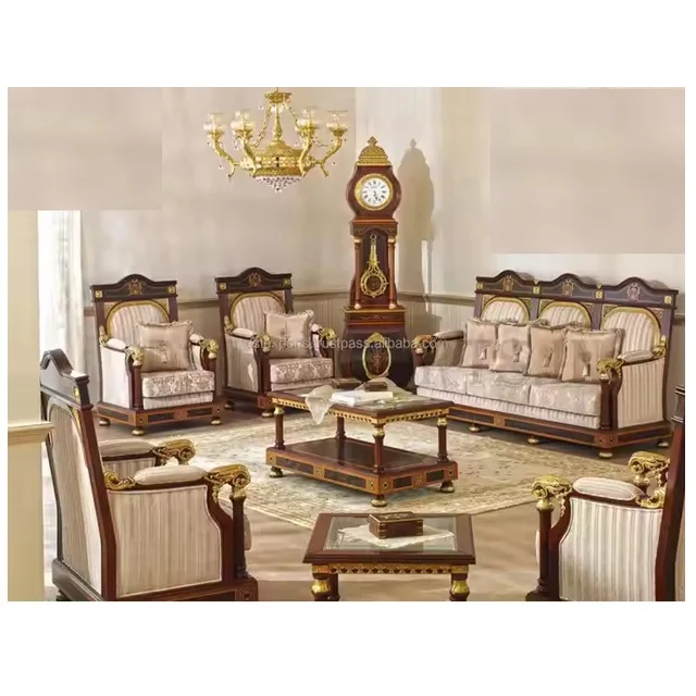 Solid Wood Sofa Set New Arrival 2024 Best Luxury Sofa Best Wooden Sofa