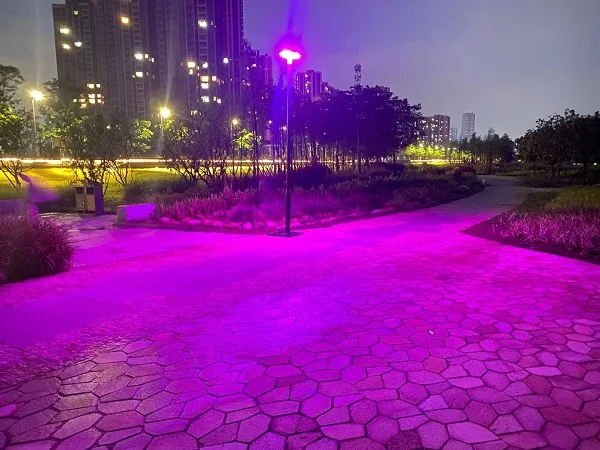 Solar lamp+RBG solar led Garden Light with intelligent light control +Remote control + music rhythm