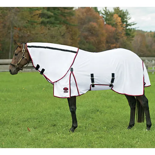SUMMER HORSE RUG WITH NECK BELLY COVER POLYESTER GIRTH and COVERLEG STRAP