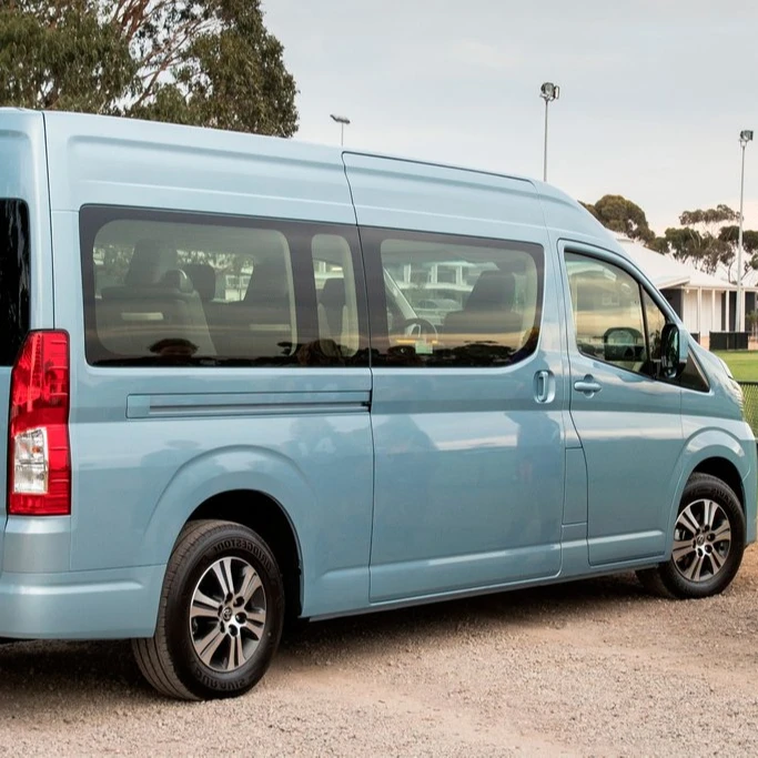 USED Toyotas HiAces Top Roof  15 Seater Bus, 100% Original Factory Sealed, Comes with 1 Year Warranty & Guarantee.