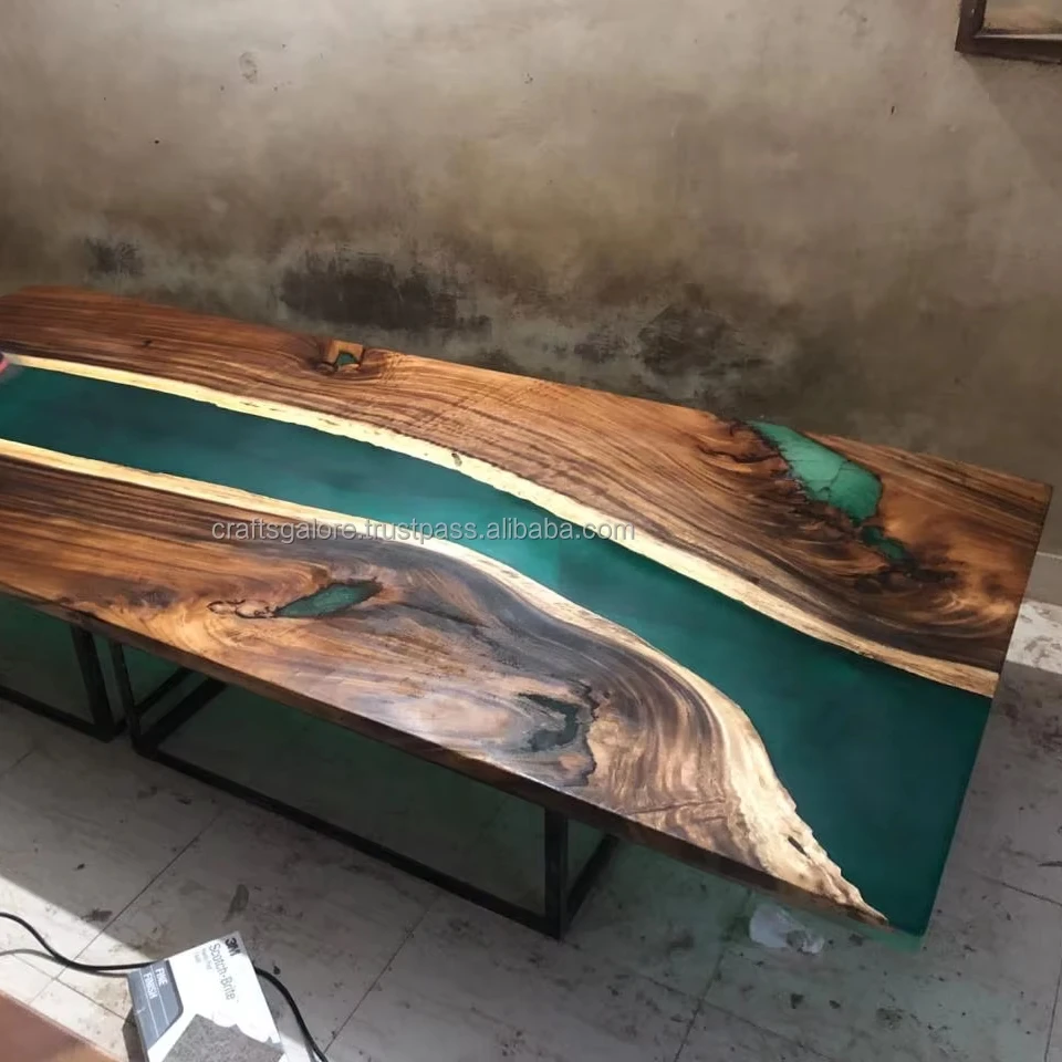 Custom Epoxy Dining Tables for a Unique Dining Room Style Epoxy home furniture wholesale epoxy tables