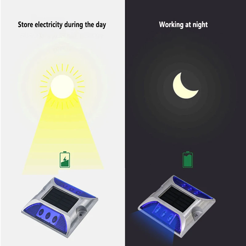 IP68 Aluminum LED Solar Road Stud airport runway lights