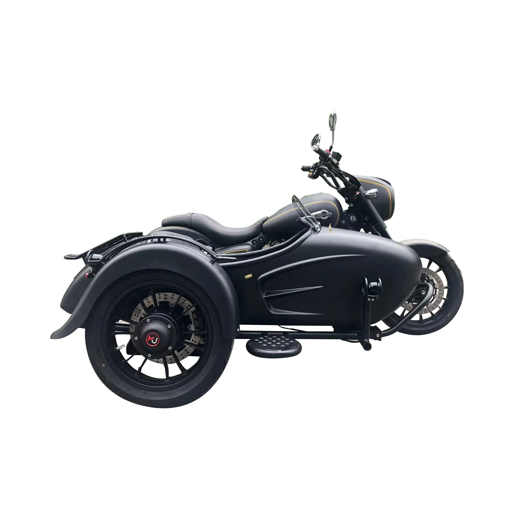 800CC Mojiang Tricycle Motorcycle Sidecar with V-type Twin-cylinder Liquid-cooled Eight-valve Asynchronous Engine