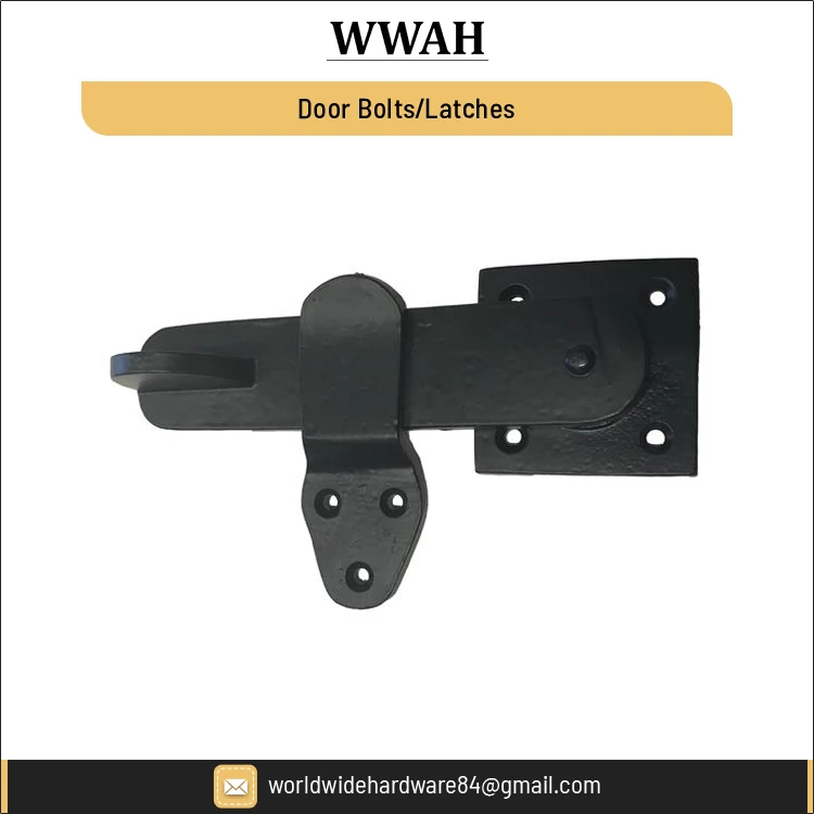 Black/Antique White/Matt Black Finish Window Accessories Architectural Flush Door Bolts and Latches/ Cast Iron Stopper