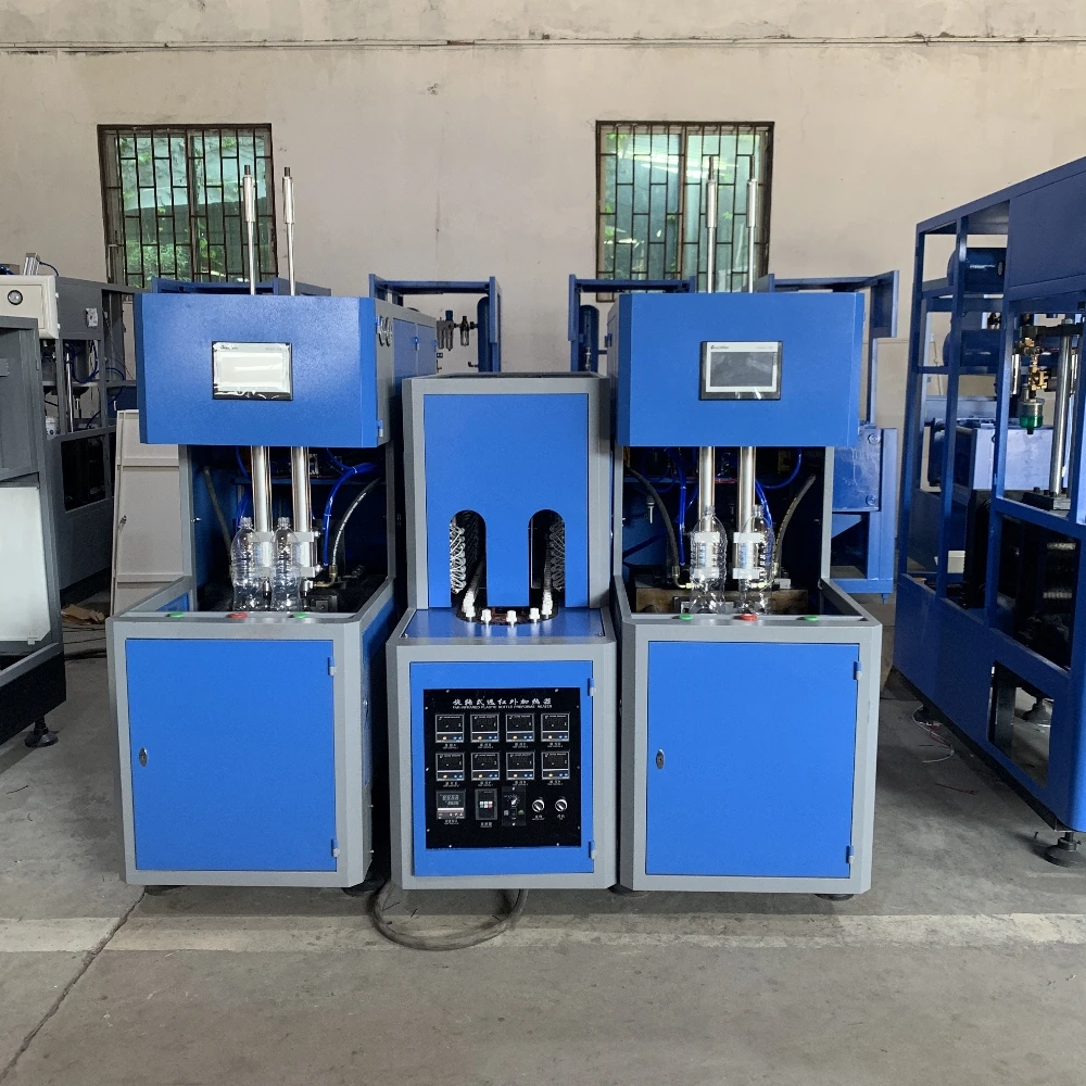 1000 BPH 0.5L--2L Plastic Bottle Two Cavity Water Bottle Blow Molding Machine