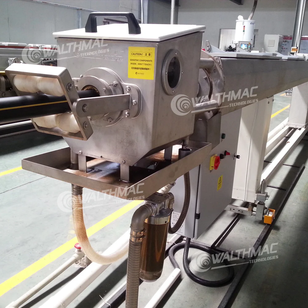 24 hours monitoring Online ultrasonic wall thickness test machine for plastic pipe