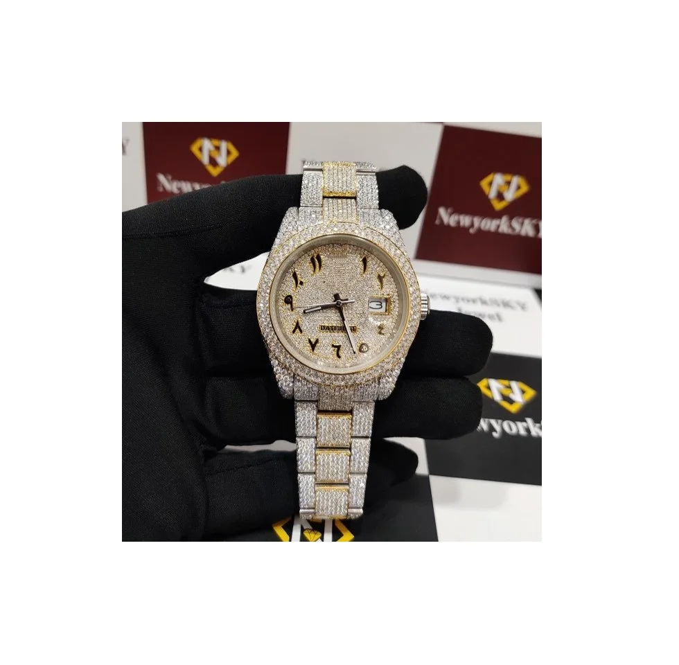 Designer Shiny VVS Clarity Wrist Watches With Pass Diamond Tester Manufacturer Exporter Supplier Wholesaler Low Price In Surat