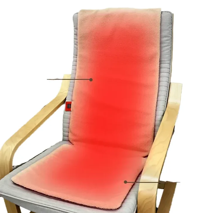 Soft Berber Fleece Heated Seat Washable Electric Heating Pad USB Heated Chair Pad for Home & Travel Use