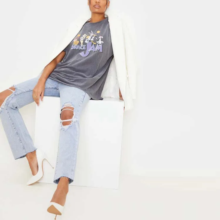 new custom unisex wash 100% cotton T shirts acid wash t-shirt blank women distressed Tees vintage wash tshirts