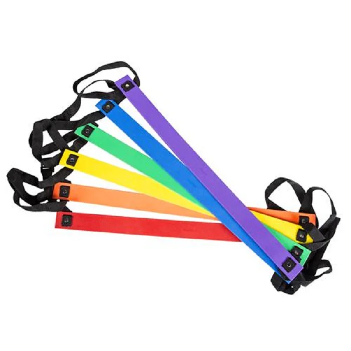 Ultimate agility ladder speed training equipment rungs with multi colors for exercise speed training for kids and adults