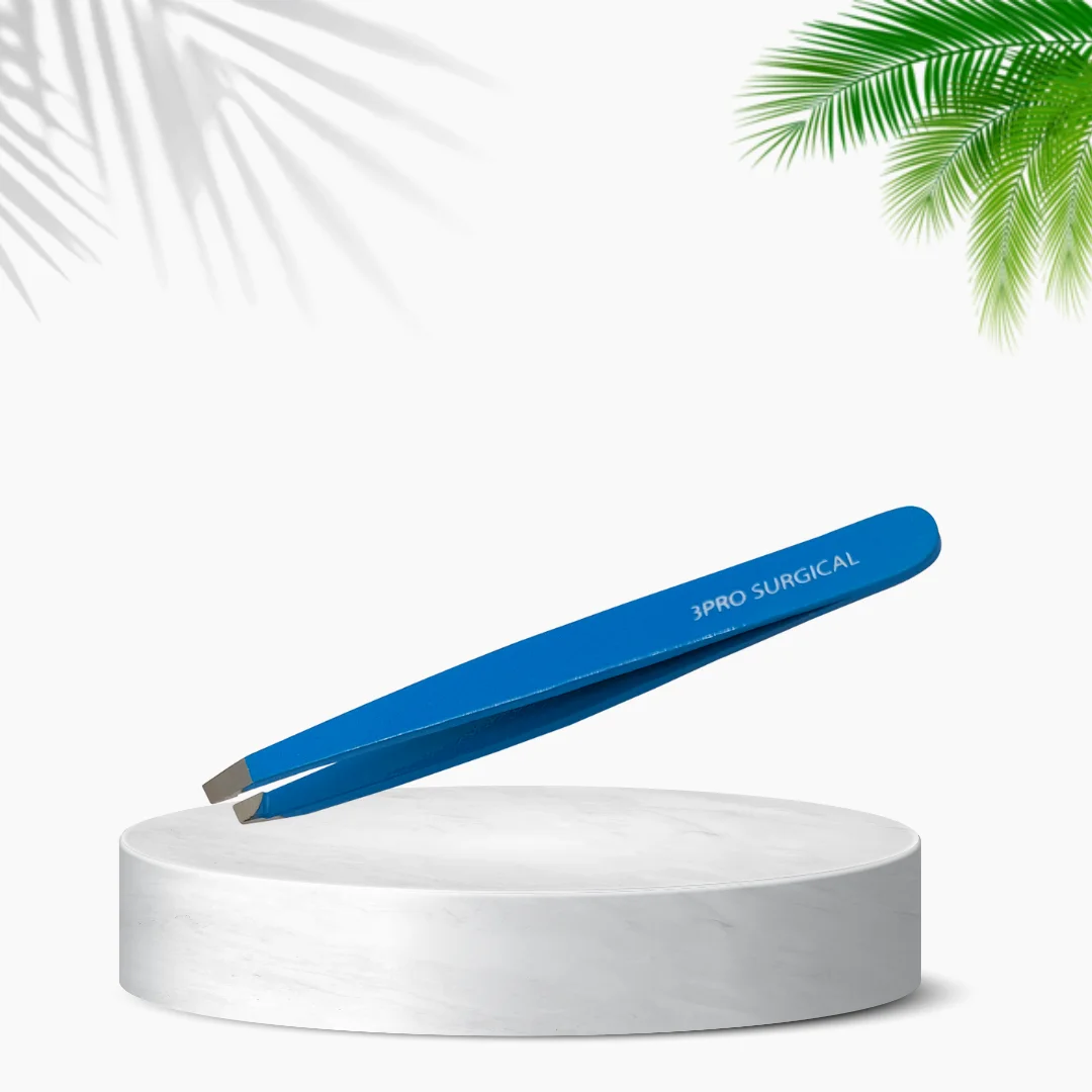 Professional Quality Eyebrow Tweezers RED TP 11-7