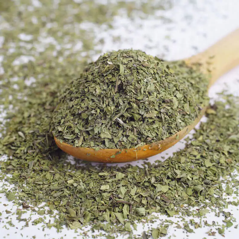 Top quality dried mint leaves cheap price dry herbal greens chopped mint leaf from Vietnam factory