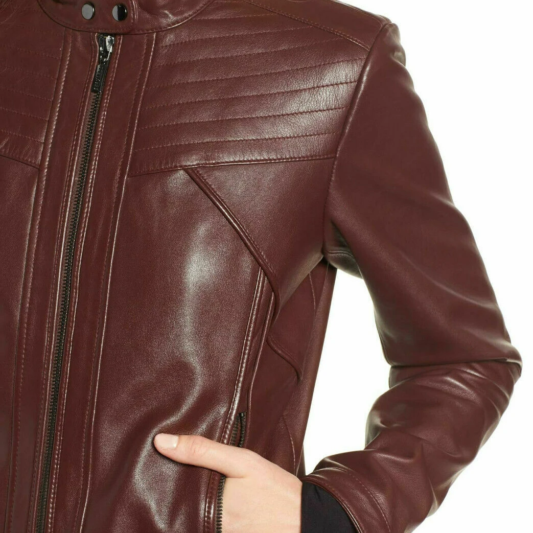 Top Selling Leather Jackets For Girls Long Sleeves Stand Collar Waterproof Biker Jackets made in Pakistan