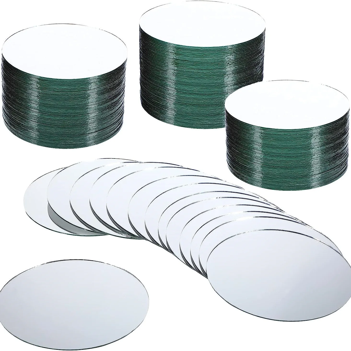 1.1mm 2mm 3mm 4mm 5mml  Round Glass Mirror For Portable Makeup Mirror and Wall Home Decor