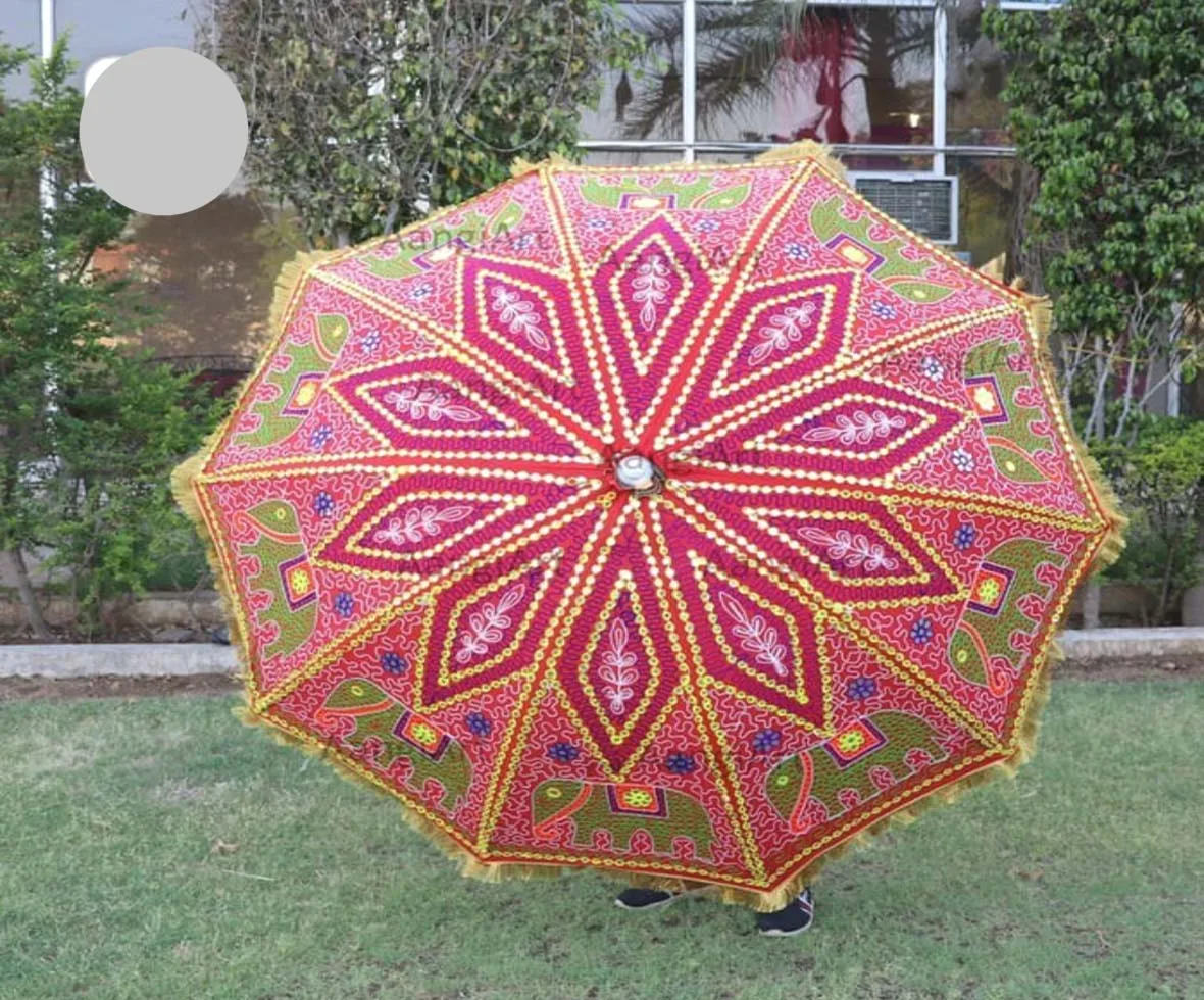 50 PC Lot Indian Wholesale Decorative Umbrella Lowest Price Umbrella for Summer Season