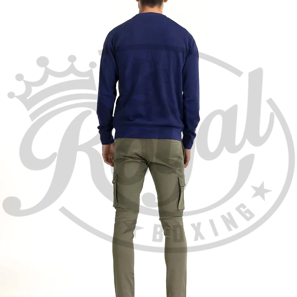 High Quality Unisex Pullover Sweatshirt with 3D Printed Pattern Custom Logo Crew Neck in Plain Black Fashion Style