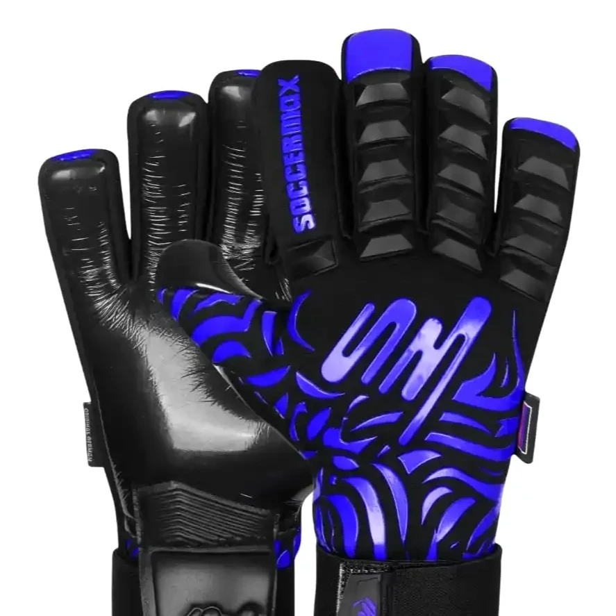 Soccer Goalkeeper Gloves Latex with Finger Protection for Children Adults Football Goalie Gloves