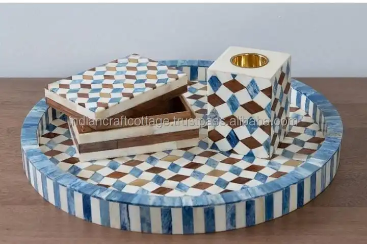 New High Quality Acacia Mango Wood Handmade Wooden Tray For Home And Hotel