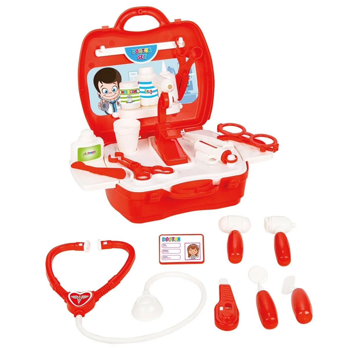 Wholesale Doctor Kit with Carrying Case 25 Pcs Plastic Play Set Kids Role-playing for Educational Pretend Play Toys for Kids