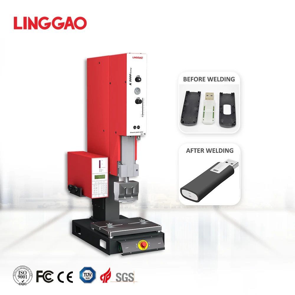 LINGGAO multifunctional type available ultrasonic plastic bag welding machine new plastic welder machine