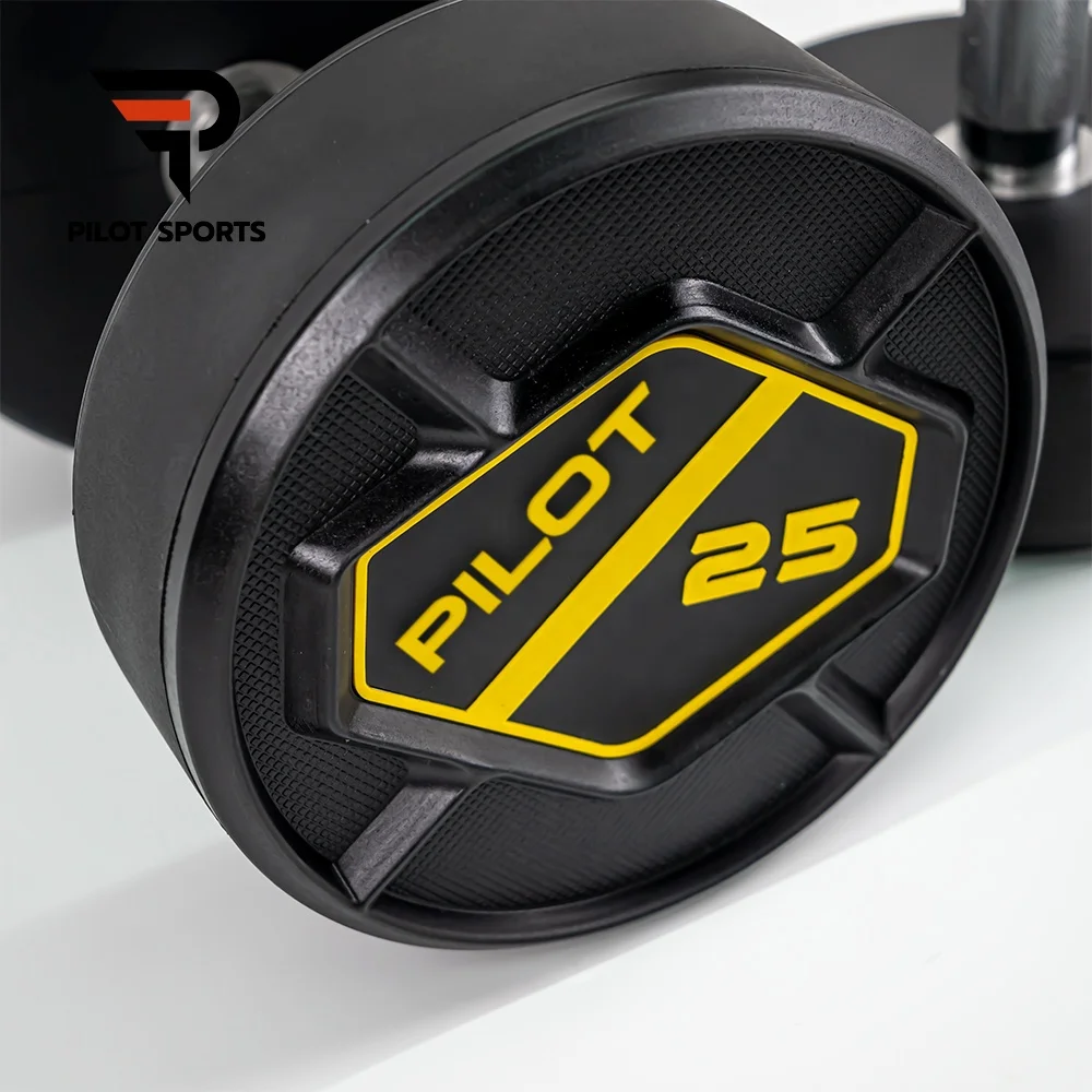 Pilot Sports Fierce Series Free Weights Gym Weights Dumbbell Round PU TPU Dumbbell Urethane Dumbbell