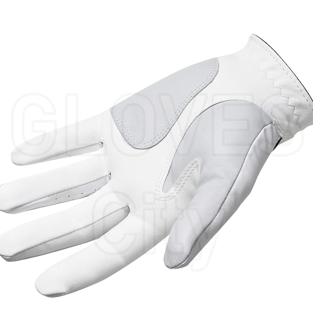 OEM customized Embroidery logo golf gloves High Quality Custom Cabretta Leather Golf Gloves