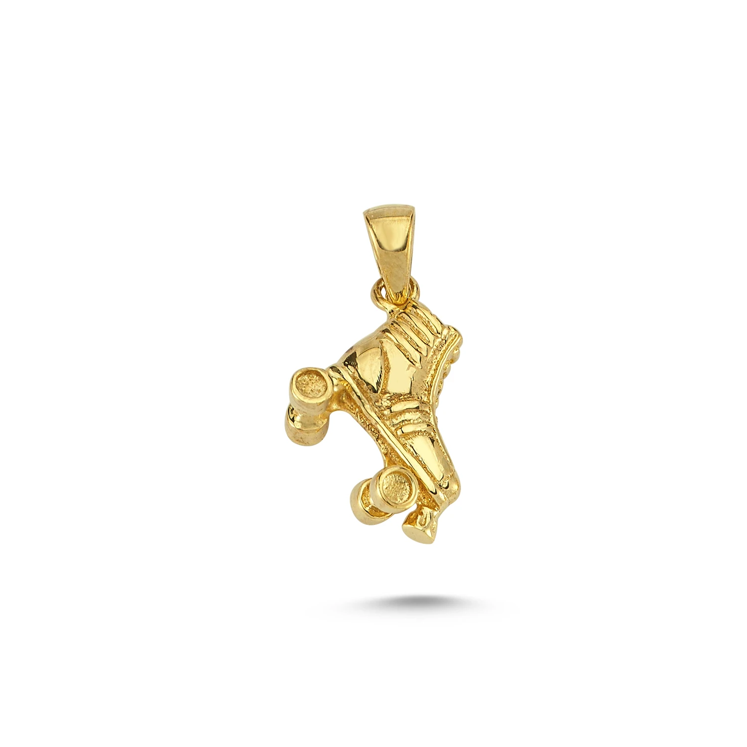 Ice Skating Pendant Skate Charm Necklace Gold 14k Gold Jewelry Wholesale Art Design Trendy Dainty Women Sport Jewelry Hot Sale