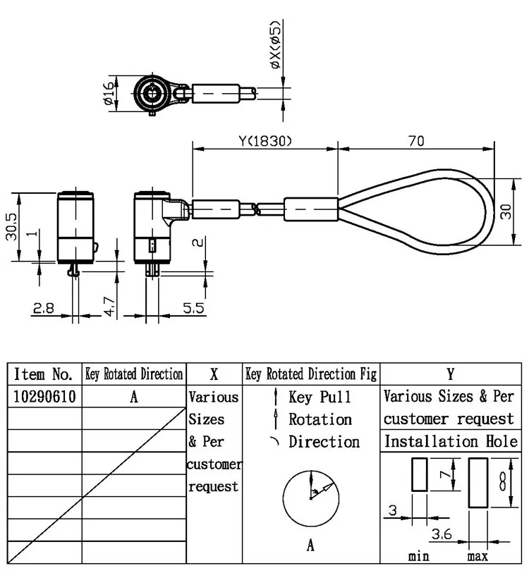 Factory Wholesale Cable Laptop Table Wire Computer Lock