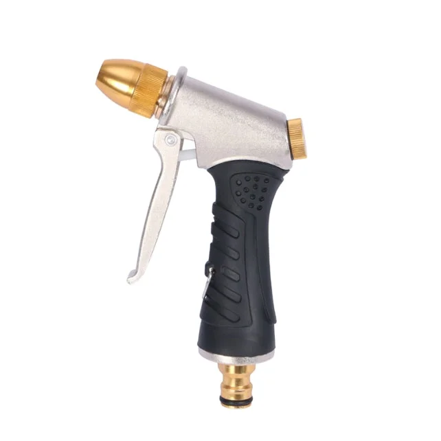 Multi functional household garden high-pressure water gun, plastic spraying copper nozzle, for car washing