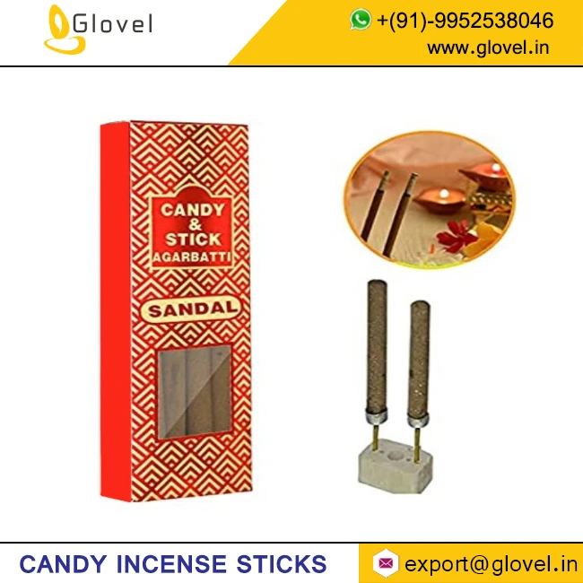 Best selling candy incense sticks with flat box packing with perfumed incense sticks safe low smoke best exporter from India