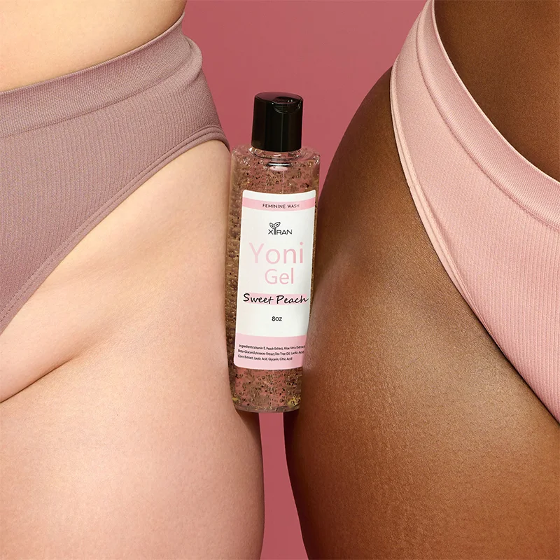 Private Label 100% Natural Sweet Peach Feminine Yoni Wash Gel Product Intimate Hygiene Vagina Whitening Tightening Gel Wash
