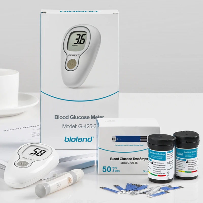 Hottest Voice Broadcasting Glucometer Quick Result Blood Glucose Monitor Diabetic Machine With Test Strips