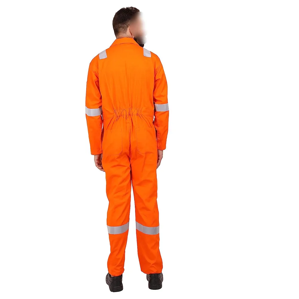 Orange Color Work Wear Safety Suits Best Design Long Sleeve Men Wear Working Safety Suits By KEEM BROTHERS