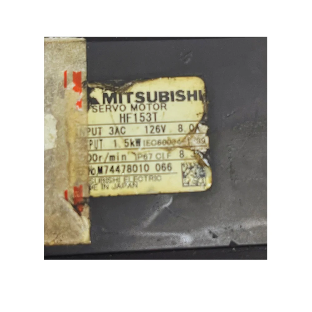 Premium High Grade Mitsubishi Servo Drive And Motor Used Conditions HF-153T Made In Japan