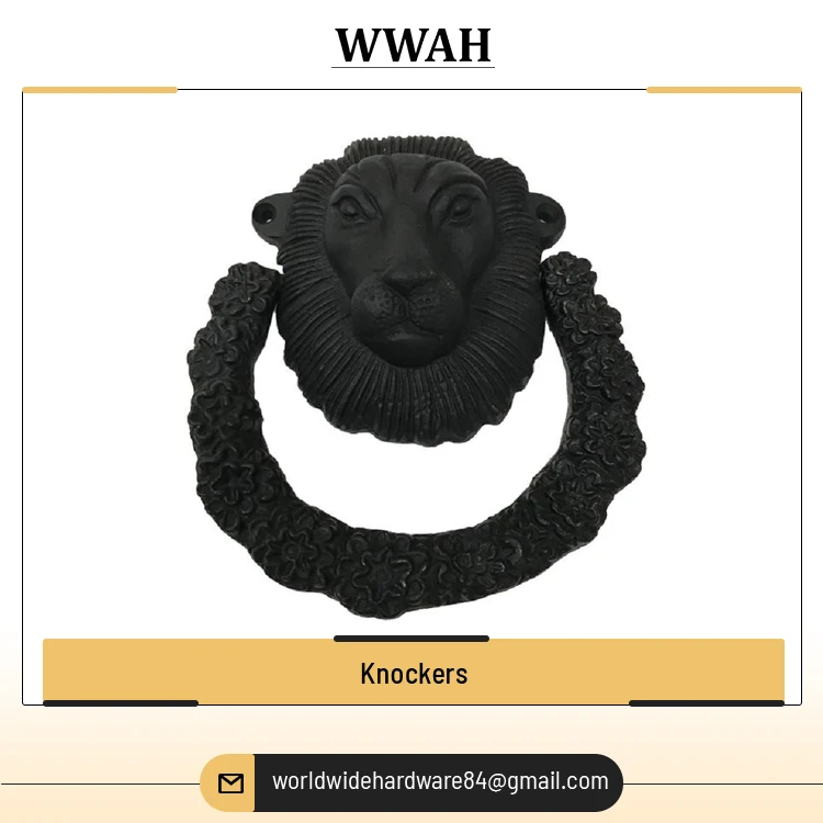 Exporting Customized Top Quality Door Accessories Solid Pattern New Design Metal Knockers for Bulk Buyers