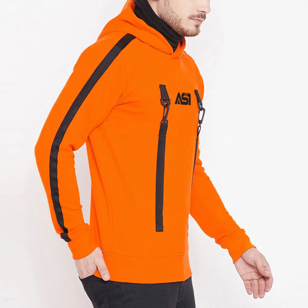 Hot Sale Pullover Hoodie Ninja Style for Men with Face Cover Latest Design with Panels on Both Arms OEM Apparel Manufacturer