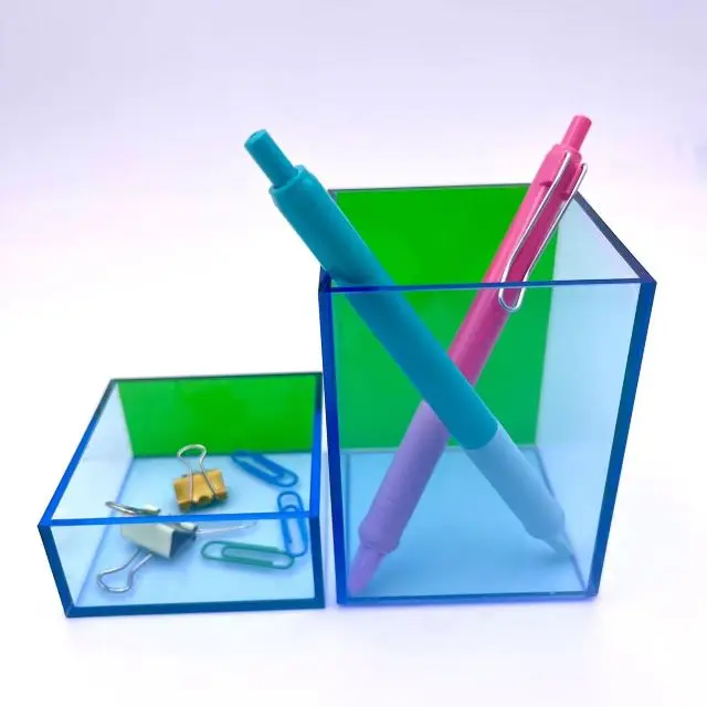 Best Office Desktop Accessory 2-in-1 Decor Pencil Holder for Desk Home Supplies Pen Organizer Pencil Pot