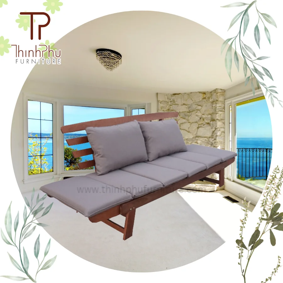 2021 hot sale double flat wicker organization high-quality Bench garden outdoor rattan