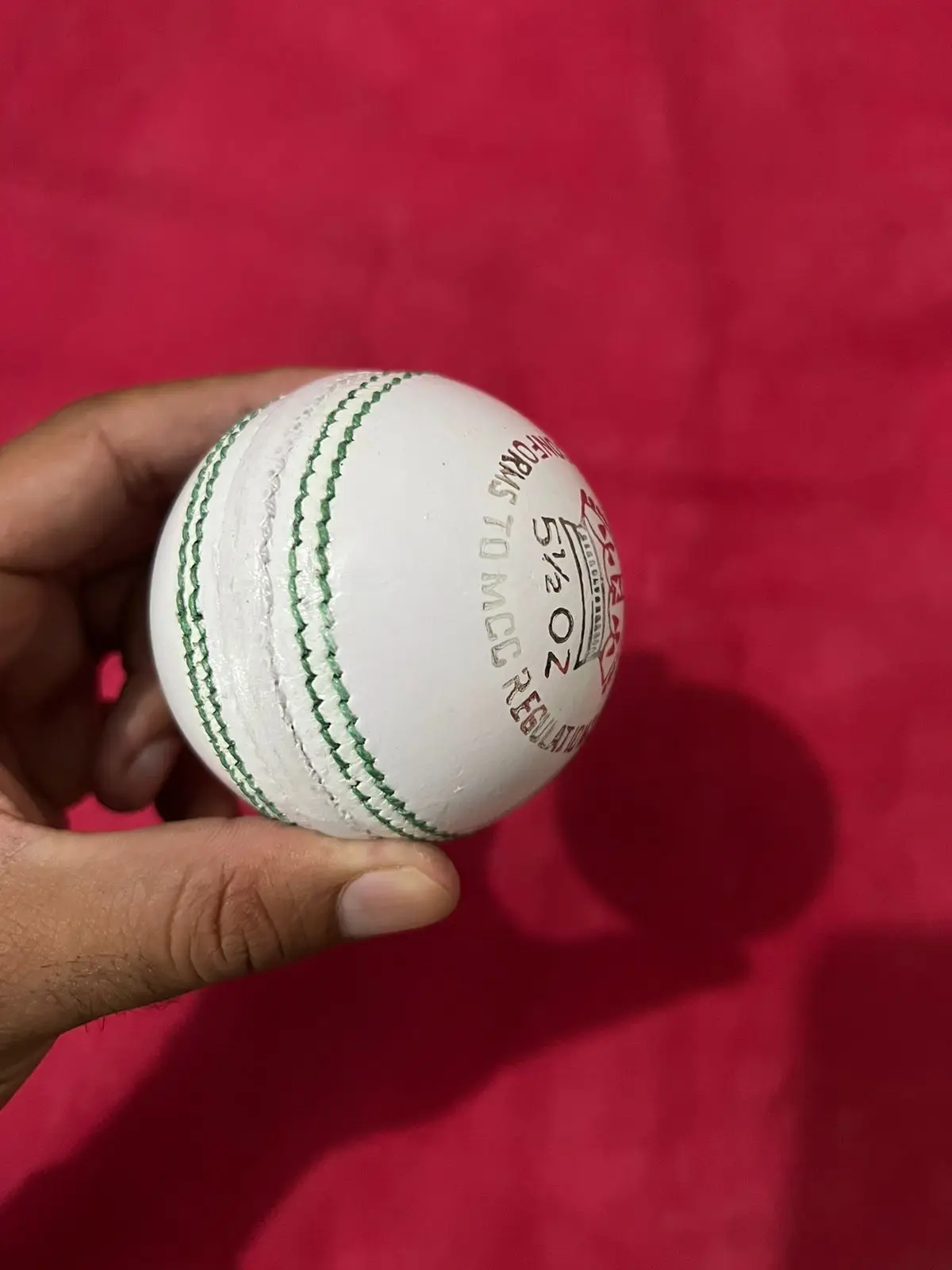 Custom Logo Cricket Hard Ball Wholesale Hand Stitched 50 Overs High Premium Quality Leather Red White Bowling Machine Balls
