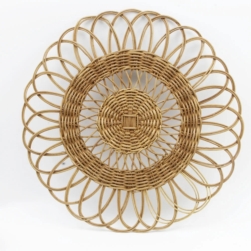 Wholesale Rectangle Plates Manufacturer Home Decoration Bamboo Rattan Placemat Decorative Rattan Placemat With Customized Logo