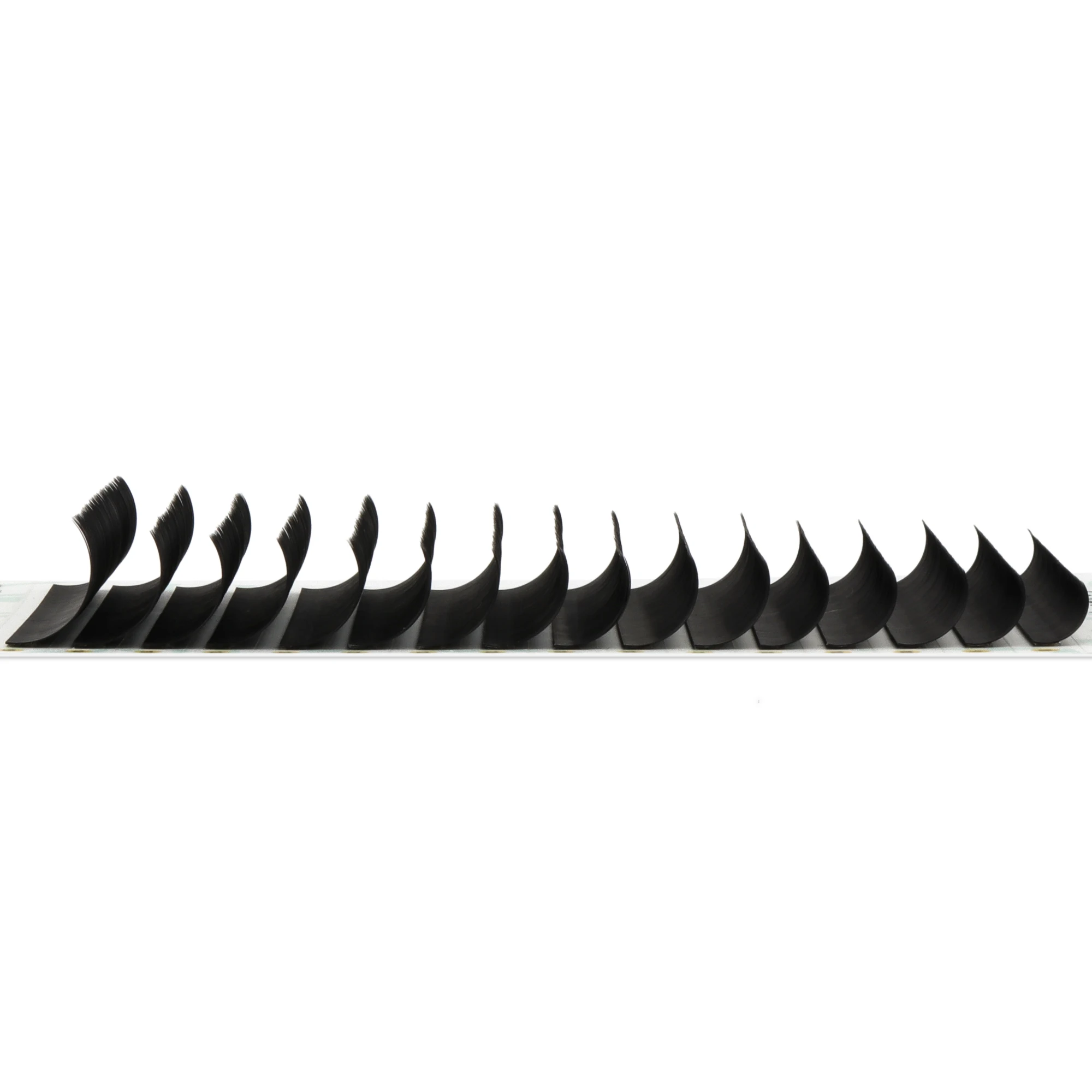 Russian Volume Fluffy Dark Silk Cashmere Lash Trays C CC D DD Matte Black Lashes Boxes Wholesale Oil-free