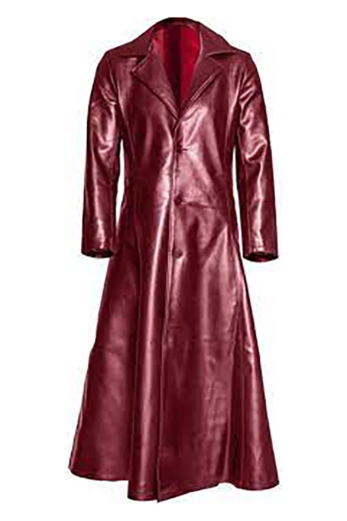 OEM service various color range cow hide made long coats Best quality factory direct supply leather long jackets