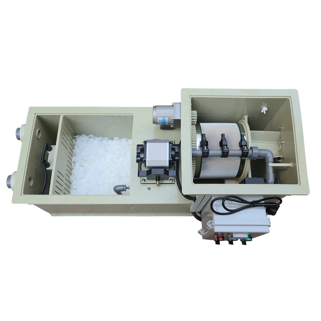 QihangRAS Household Garden Koi Pond 5 m3 Water per Hour Combi Rotari Drum Filter